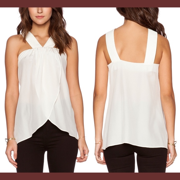 NWD $225 Rachel Zoe Silk Reev Front Cascade Shirt Blouse Top [SZ 12 ]‎ - Picture 1 of 8